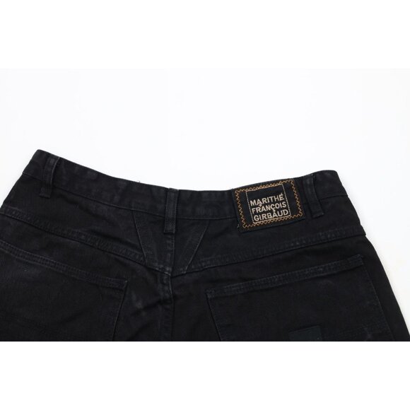 Vintage 90s Marithe Francois Girbaud Mens 32 Distressed Baggy Denim Shorts Jorts - Picture 10 of 13